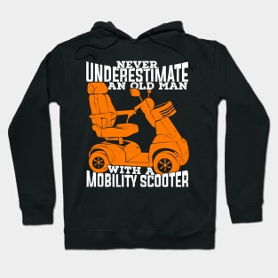 Funny Mobility Scooter Old Man Grandpa Gift Hoodie